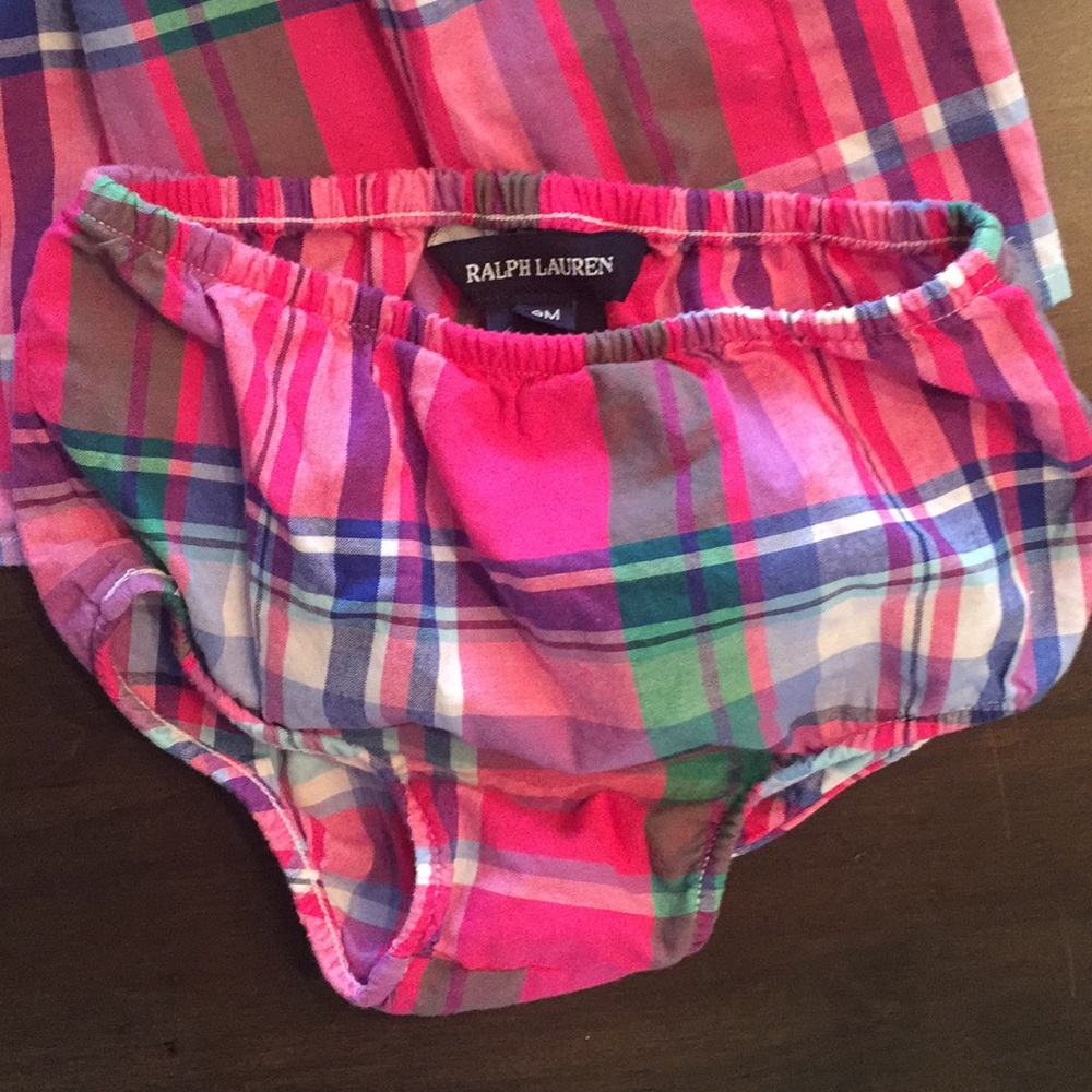 Ralph Lauren plaid tunic / dress, size 9M - Picture 5 of 7